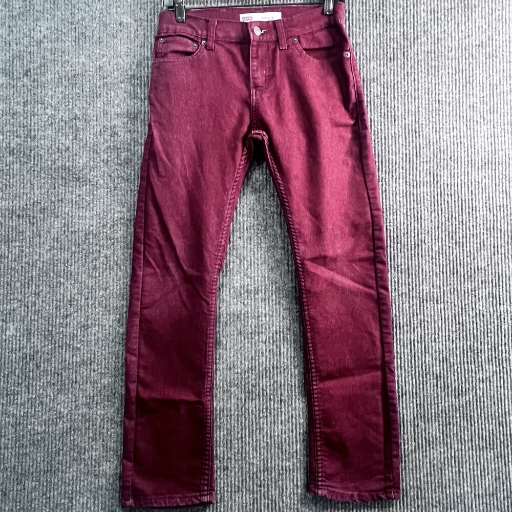 Levi's 511 Men’s jeans 27x27 Slim Fit 14 Reg Burgundy